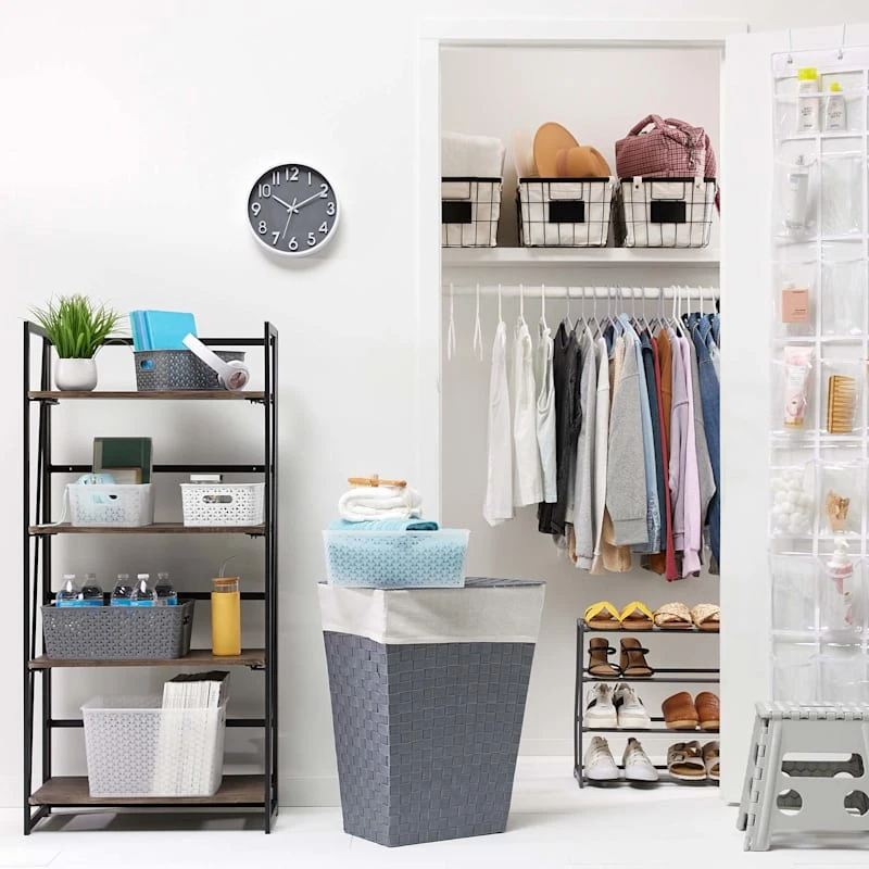 20-Pair Standing Shoe Rack, Gunmetal - Image 2