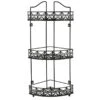 3-Tier Bronze Metal Corner Rack