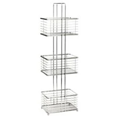 3-Tier Manhattan Grey Metal Wire Storage Stand