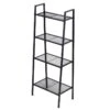 4-Tier Metal Rack, Grey