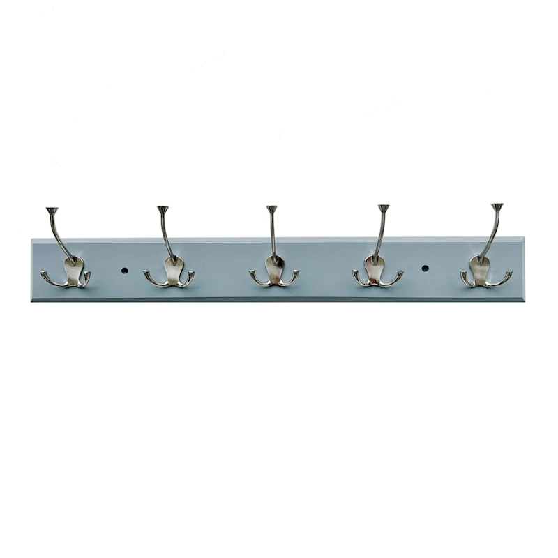 5-Hook Triple Wall Hanger, Grey