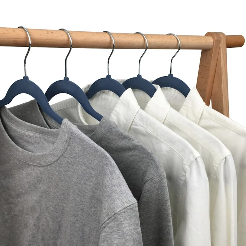 50-Pack Velvet Suit Hangers, Dark Blue - Image 4