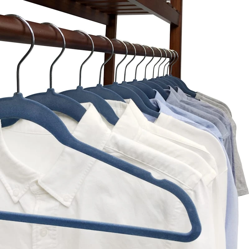 50-Pack Velvet Suit Hangers, Dark Blue - Image 5