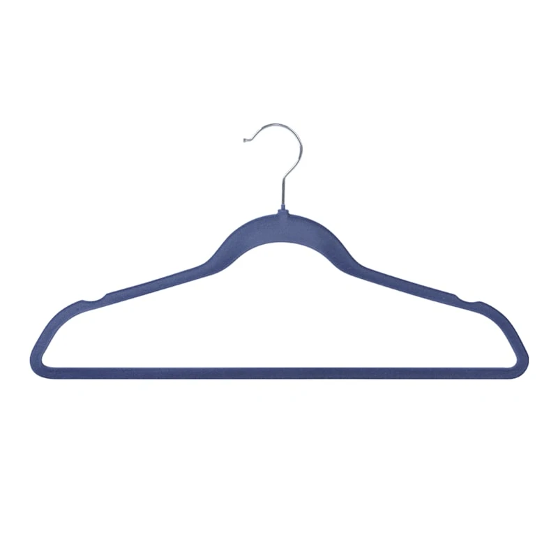 50-Pack Velvet Suit Hangers, Dark Blue