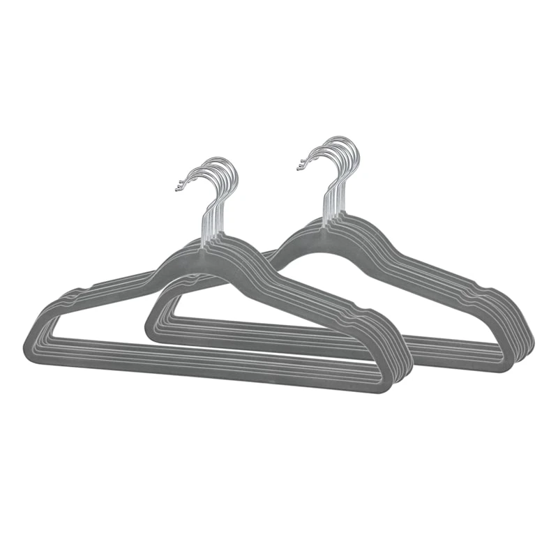 50-Pack Velvet Suit Hangers, Grey - Image 2