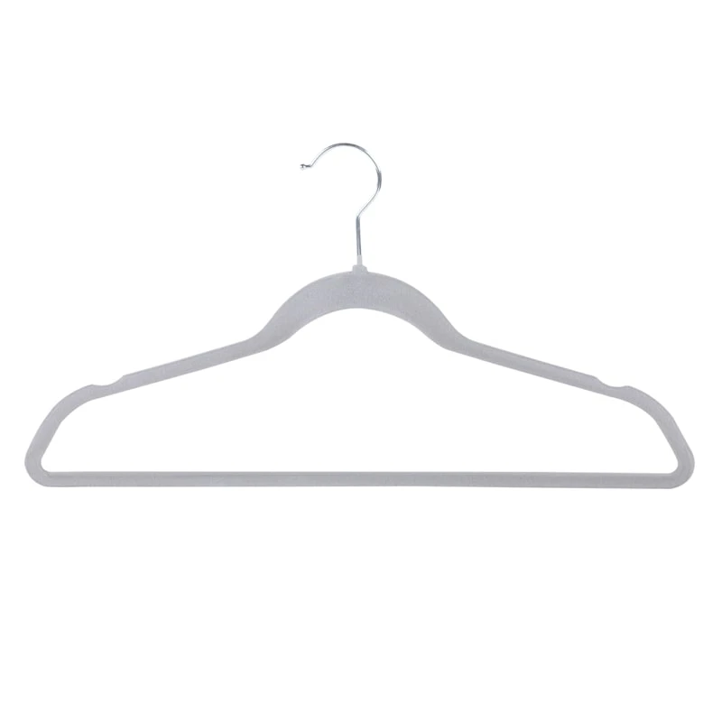 50-Pack Velvet Suit Hangers, Grey