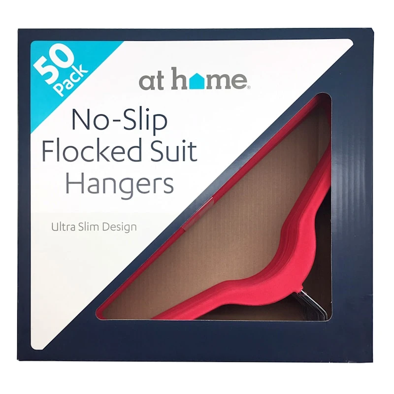 50-Pack Velvet Suit Hangers, Raspberry Red - Image 3