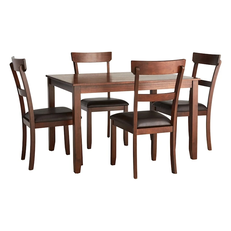 Anderson 5-Piece Dining Set, Walnut