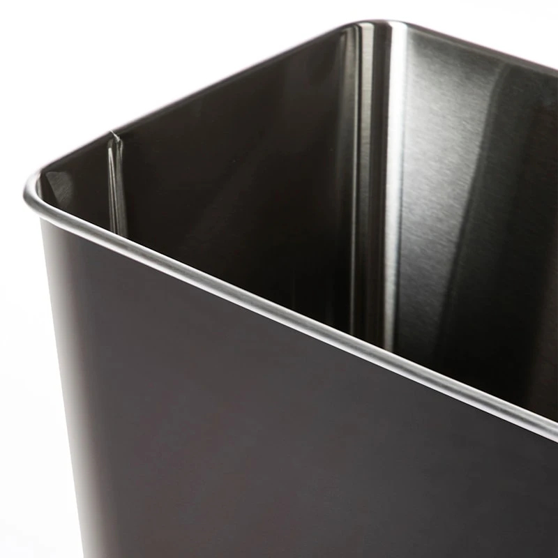 Black Stainless Steel Open Top Bin, 11.7l - Image 2