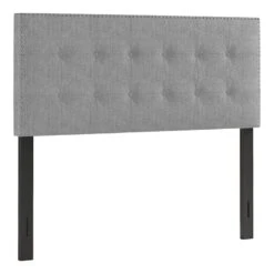 Brian Grey Tufted Headboard, Queen