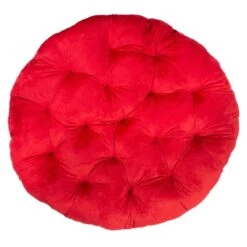 Classic Plush Papasan Cushion, Red