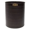 Cliff Bronze & Gold Ridged Metal Waste Bin, 11"