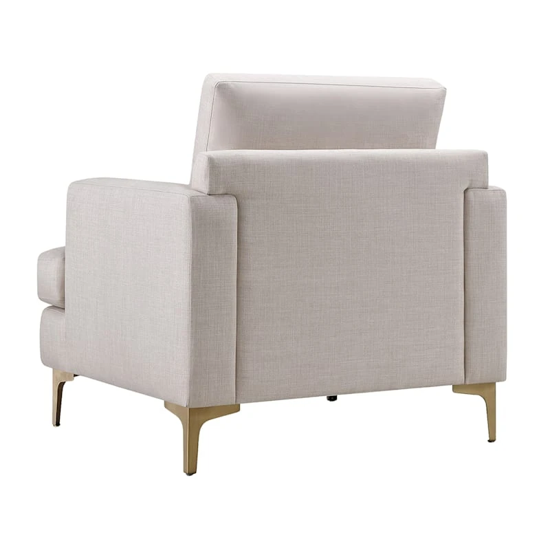 Crosby St Tribeca Ivory Accent Chair - Image 3
