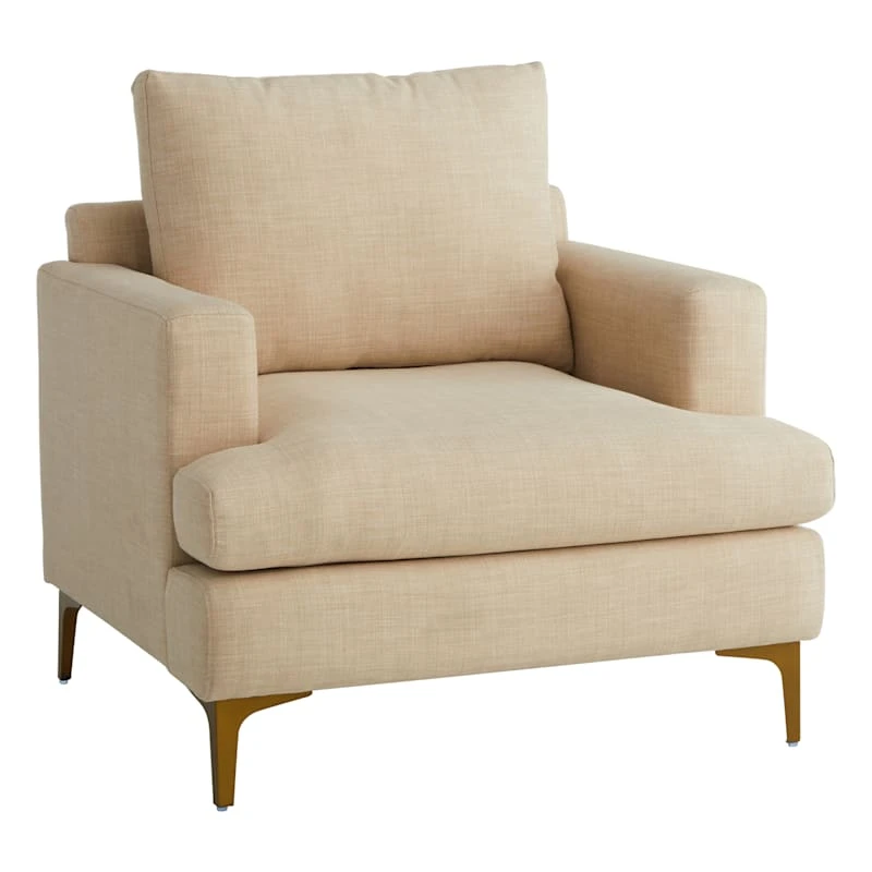 Crosby St Tribeca Ivory Accent Chair