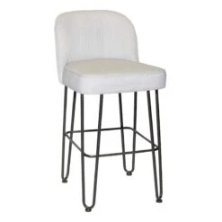 Ellen Light Grey Barstool, 30"