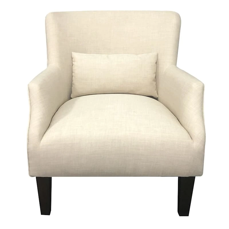 Emilee Cream Upholstered Accent Chair - Image 2
