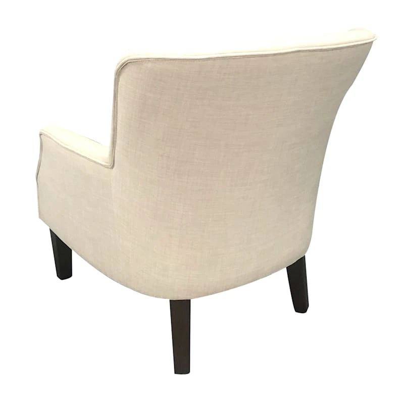Emilee Cream Upholstered Accent Chair - Image 3
