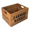 Farmers Market Produce Wooden Crate, Large