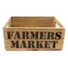 Farmers Market Wooden Crate, Medium