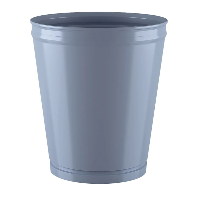 Finn Blue Metal Wastebasket, 10.5"