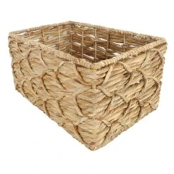 Found & Fable Kai Tall X Weave Rectangle Storage Basket, Medium