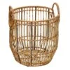 Found & Fable Round Rattan Storage Basket, Small