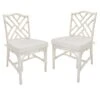 Grace Mitchell Set Of 2 Dana White Rattan Dining Chair