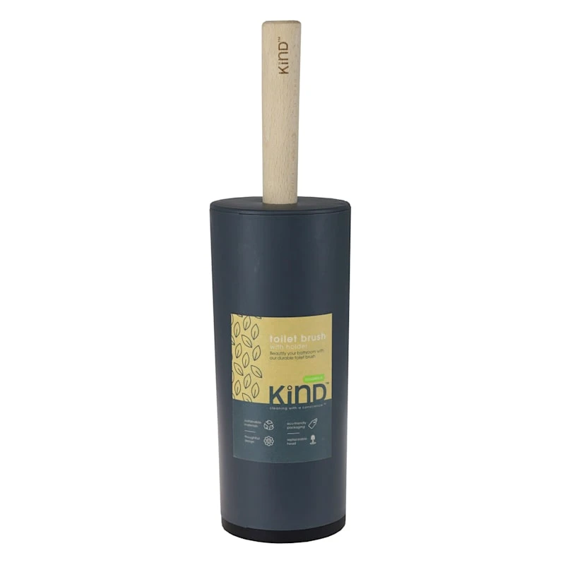Grey Toilet Brush & Canister - Image 2