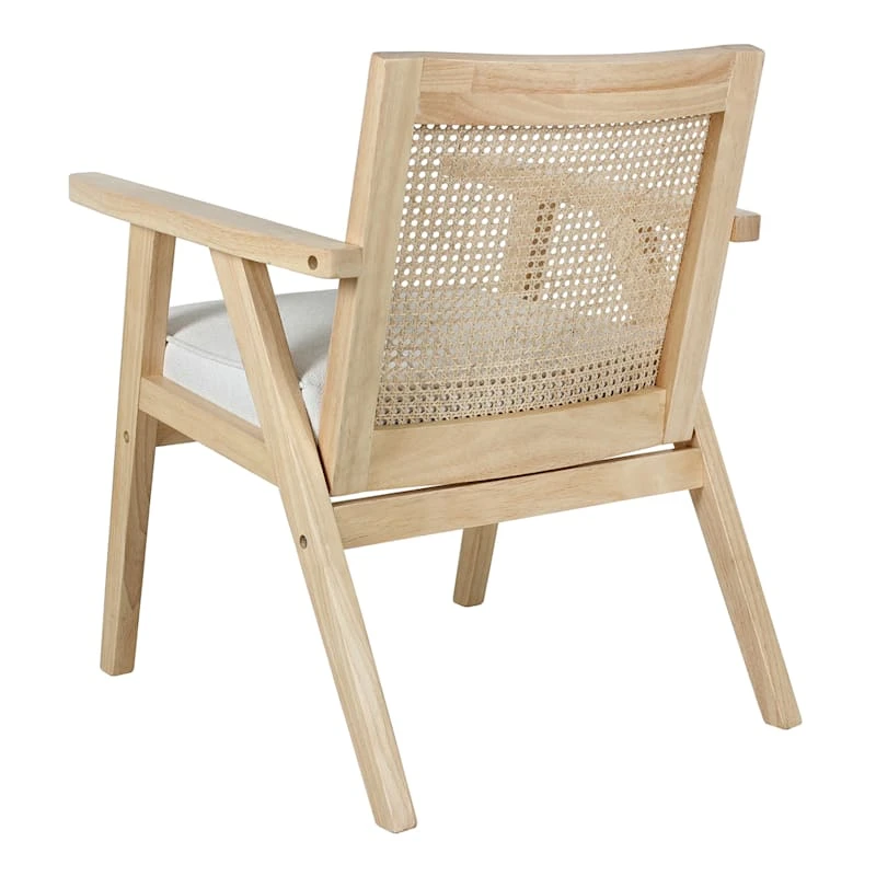Honeybloom Kanon White Oak Accent Chair - Image 3