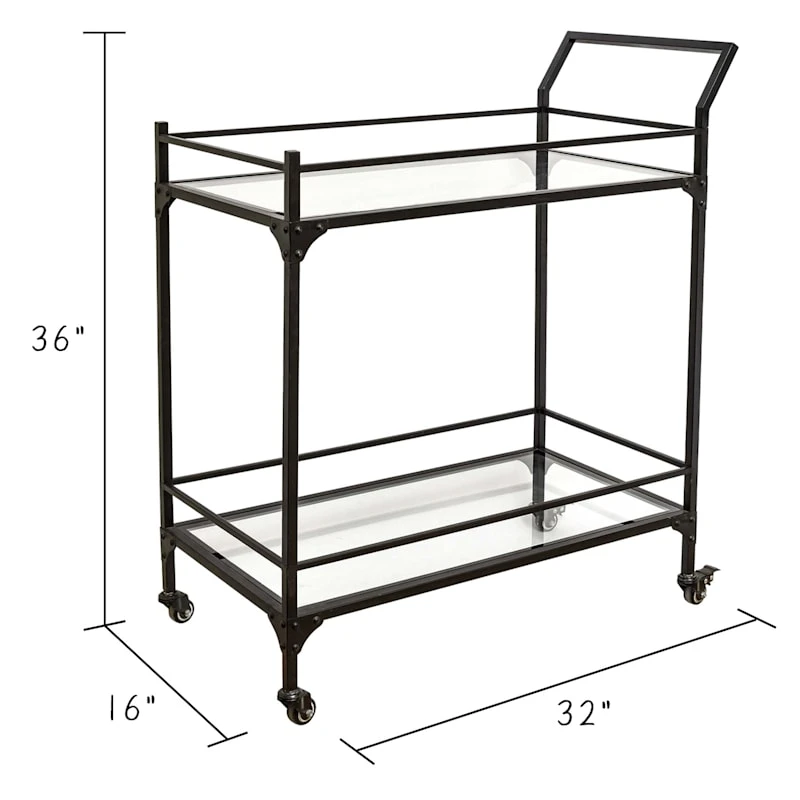 Honeybloom Sage Frost Bar Cart - Image 4