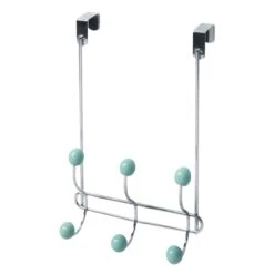 Jasmine Blue Wire & Chrome Over The Door Hanger