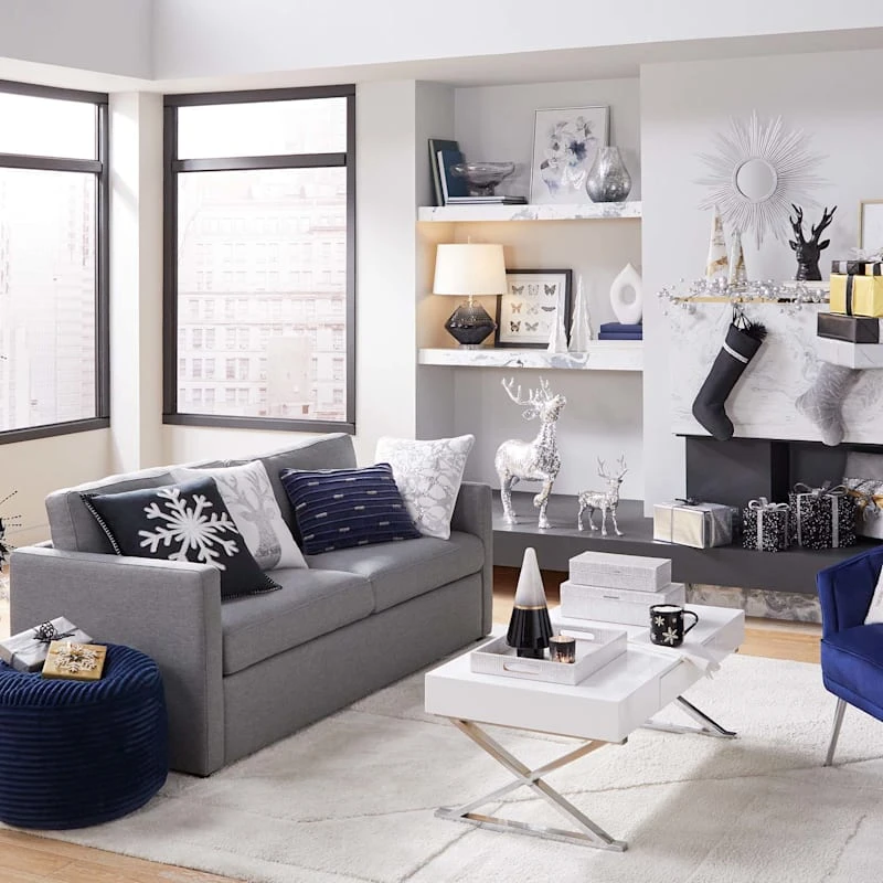 Laila Ali Harlowe Track Arm Sofa Grey - Image 5