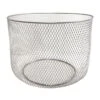 Laila Ali Round Metal Mesh Storage Basket, Large