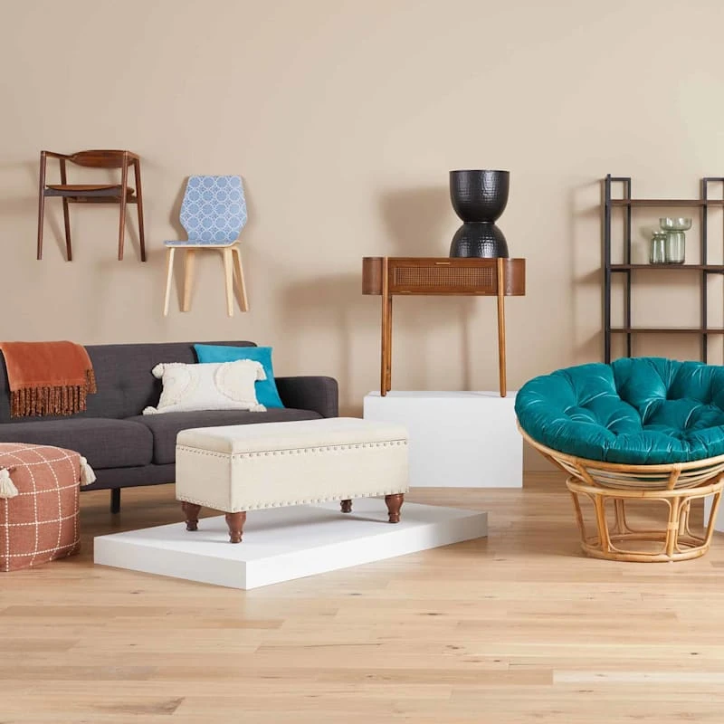 Parkview 5-Tier Metal & Wood Veneer Bookshelf - Image 3