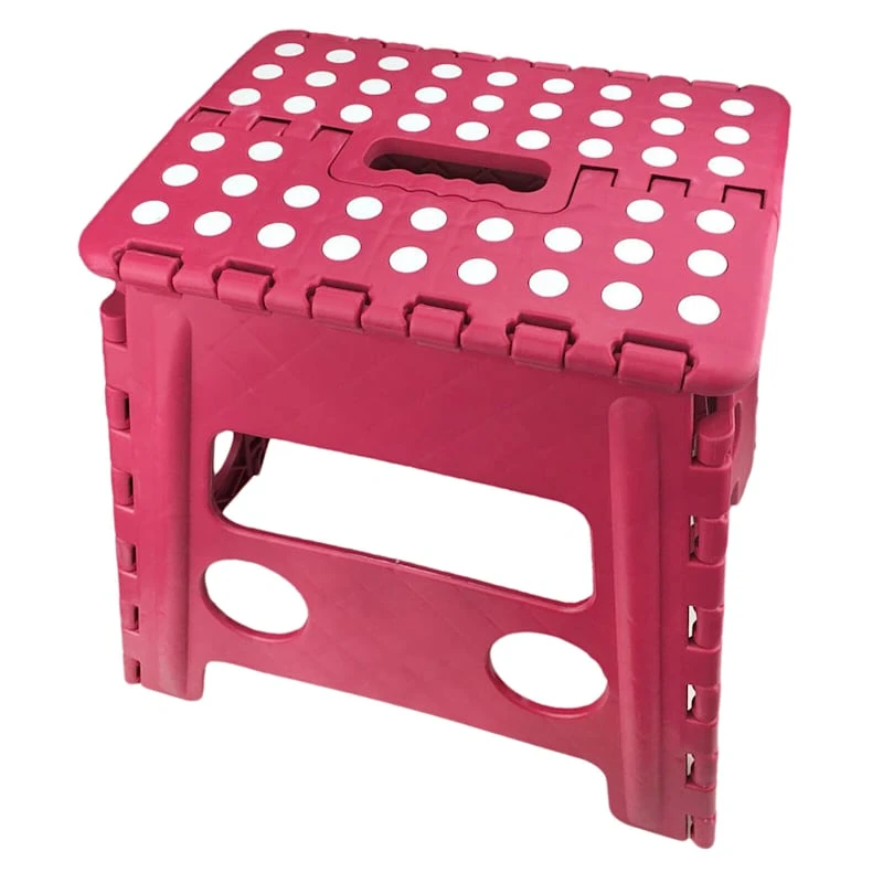 Pink Foldable Step Stool, 13"