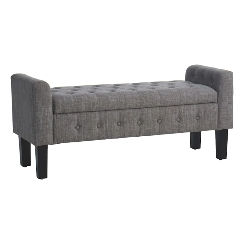 Providence Andy Storage Bench, Grey