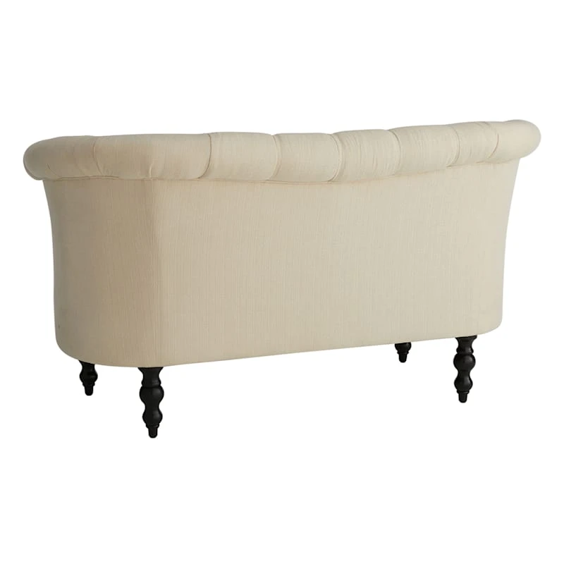 Providence Juliette Tufted Back Loveseat, Ivory - Image 2
