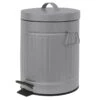 Retro Grey Step Trash Bin, 5l