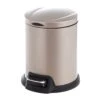 Round Champagne Stainless Steel Pedal Bin, 5l