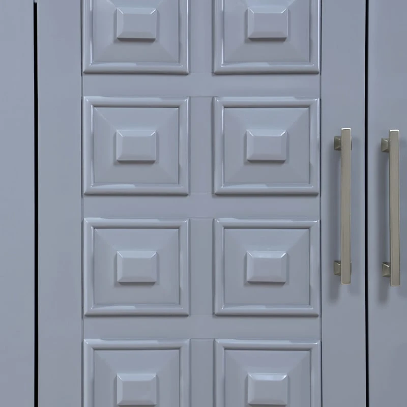 Sadie 2-Drawer Geometric Cabinet, Grey - Image 7