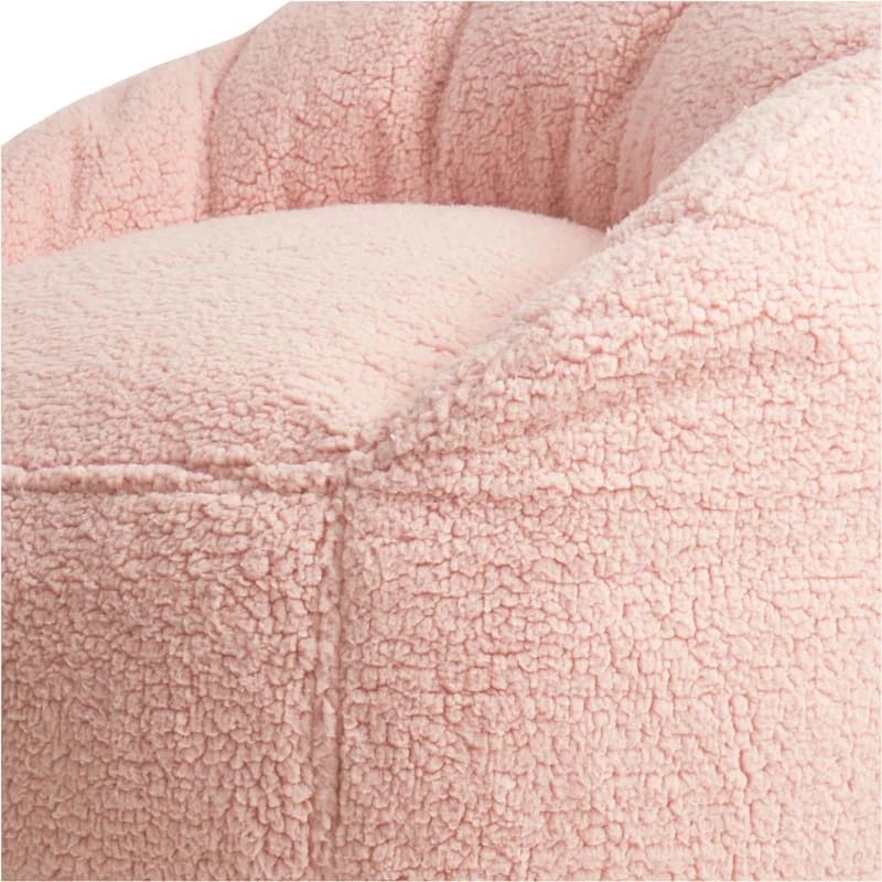 Tiny Dreamers Kids Laid Back Lounger, Strawberry Cream - Image 2