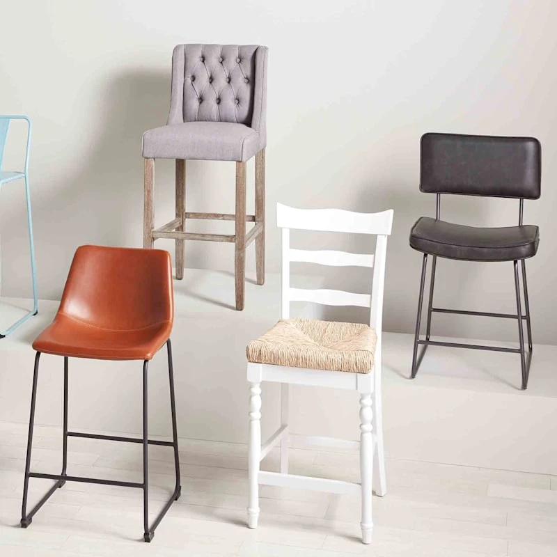 Tobi Natural Woven Seat Counter Stool - Image 2