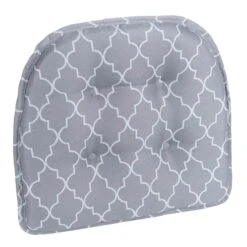 Trellis Grey Gripper Chair Pad Non Skid Material