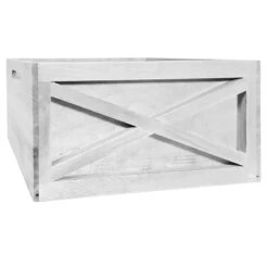 White Wooden Crate, Large