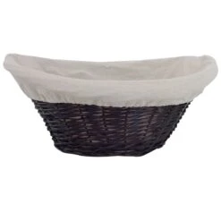 Willow Laundry Basket With Liner, Black